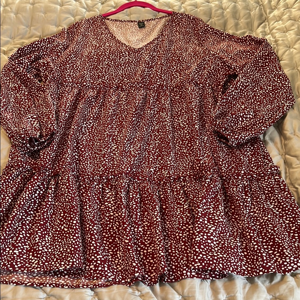5 for 25$
Women's Red Wine Patterned Dress